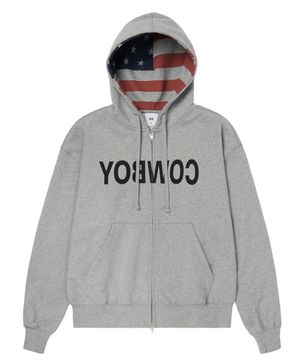 REVERSE COWBOY HOODIE ZIP UP - MELANGE