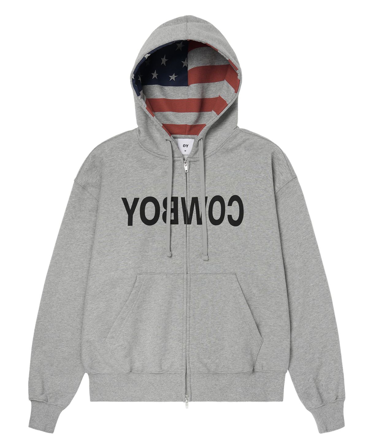오픈야드(오와이)(OPENYARD(OY)) REVERSE COWBOY HOODIE ZIP UP - MELANGE