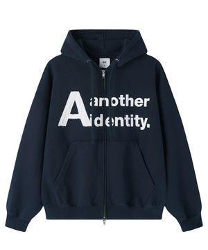 A IDENTITY HOODIE ZIP UP - NAVY