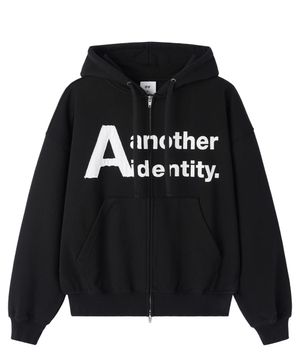 A IDENTITY HOODIE ZIP UP - BLACK