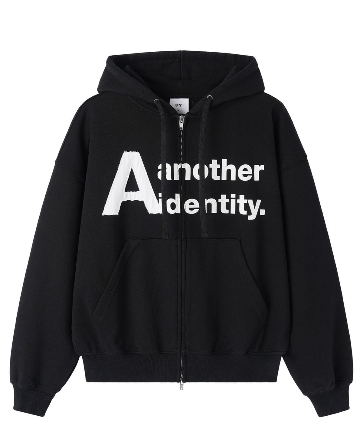 오픈야드(오와이)(OPENYARD(OY)) A IDENTITY HOODIE ZIP UP - BLACK