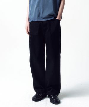 메카닉 데님 팬츠 BLACK