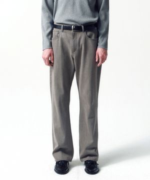 세미 플레어 진 ASH BEIGE