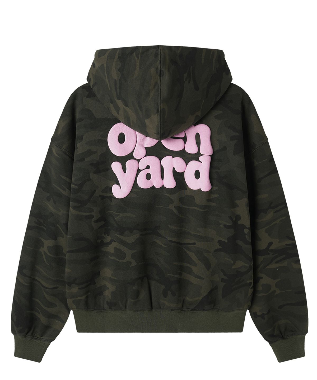 오픈야드(오와이)(OPENYARD(OY)) PUFF LOGO HOODIE ZIP UP - CAMO