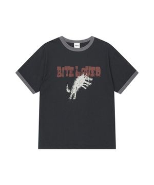 BITE LOVER RINGER TEE BLACK(MG2GMMT517A)