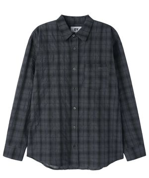 SHADOW CHECK SHIRT - CHARCOAL