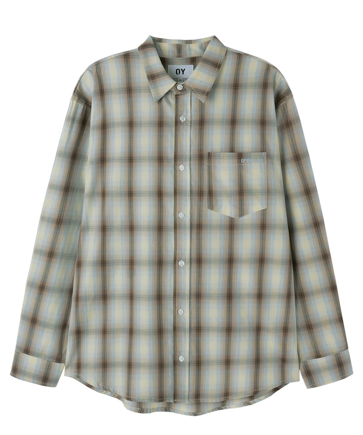 오픈야드(오와이)(OPENYARD(OY)) FADEOUT CHECK SHIRT - BEIGE