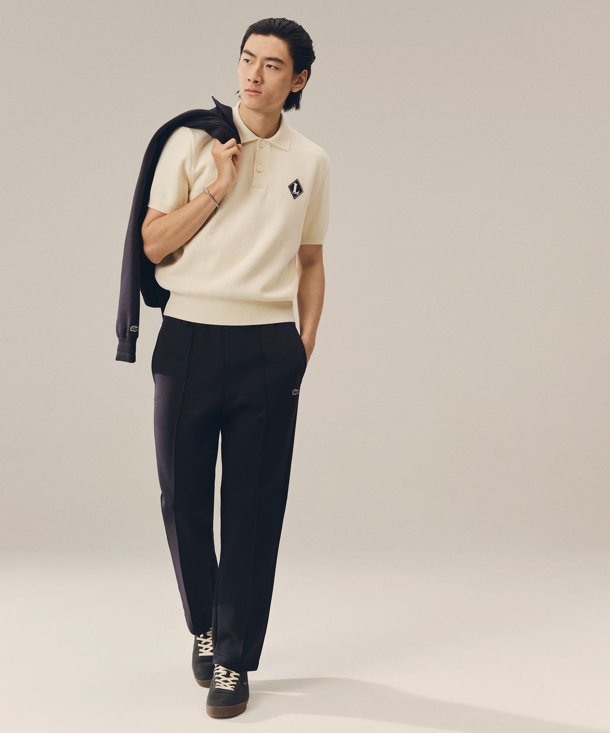 라코스테(LACOSTE) 남성 MIF 더블 페이스 코튼 폴리 트랙팬츠 XH0720-56G 350