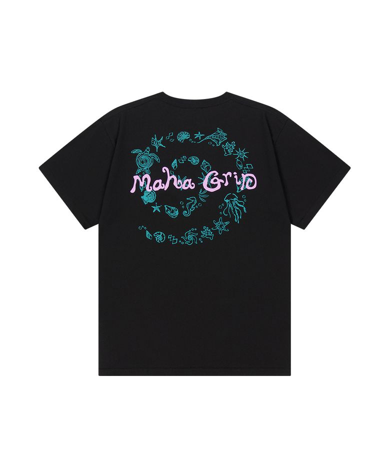 SPIRAL SHELLS TEE BLACK(MG2GMMT525A)