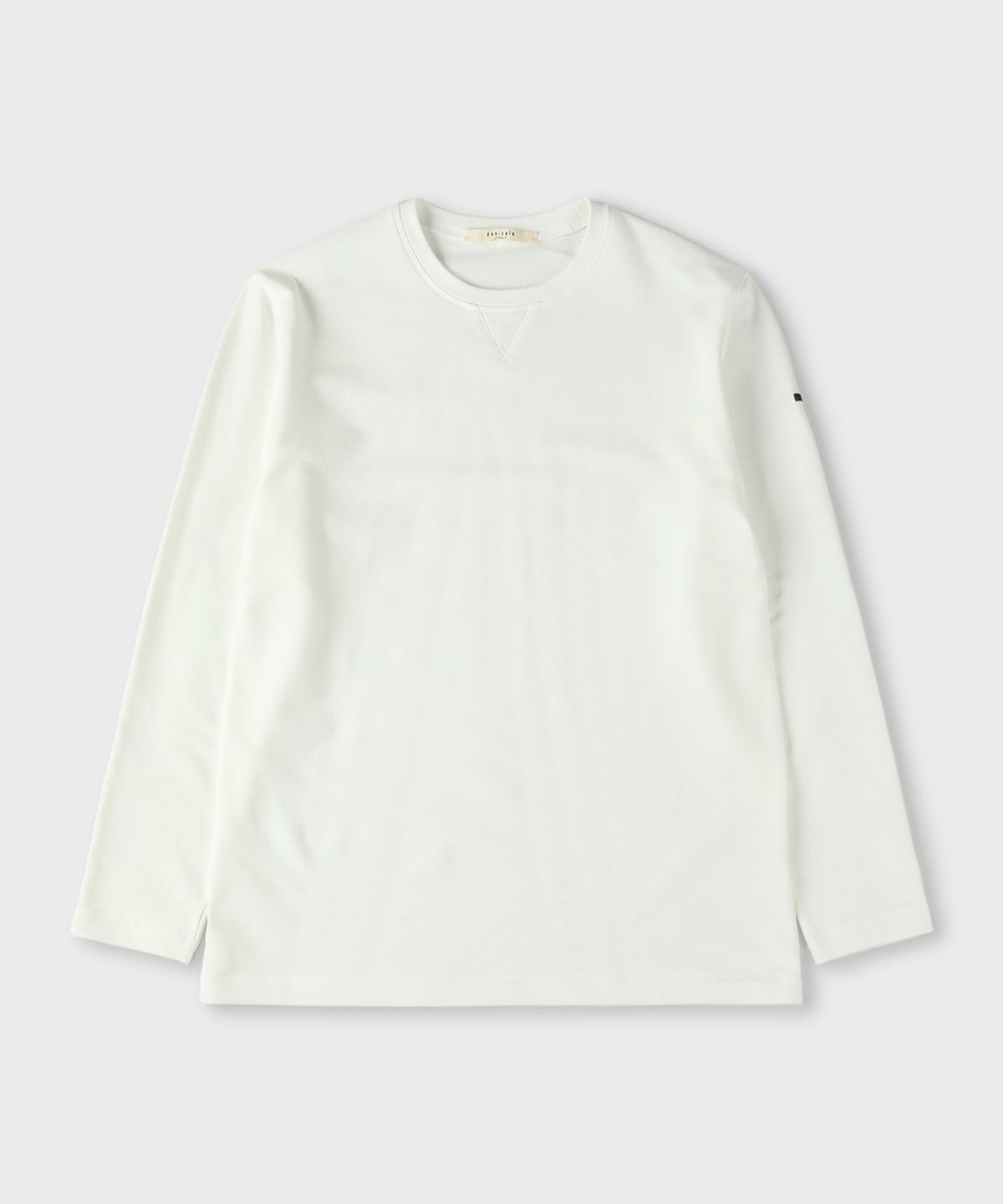 빠니깔레(PANICALE) 아이보리 소프트 기모 로고 티셔츠