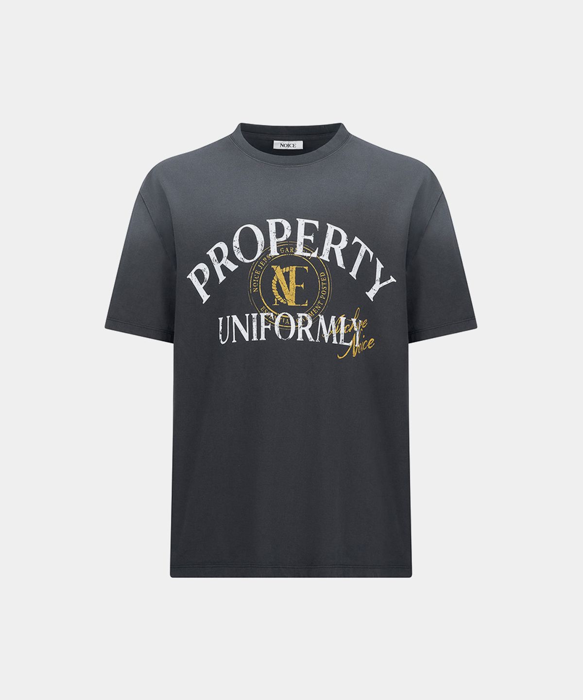 노이스(NOICE) M PROPERTY EMBLEM T-SHIRT - DARK GRAY
