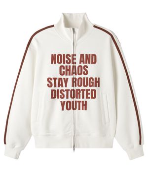 NOISE CHAOS TRACK JACKET - WHITE