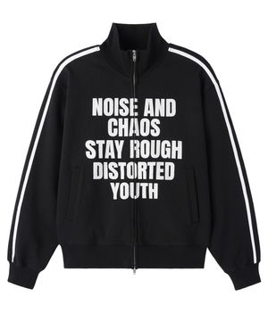 NOISE CHAOS TRACK JACKET - BLACK