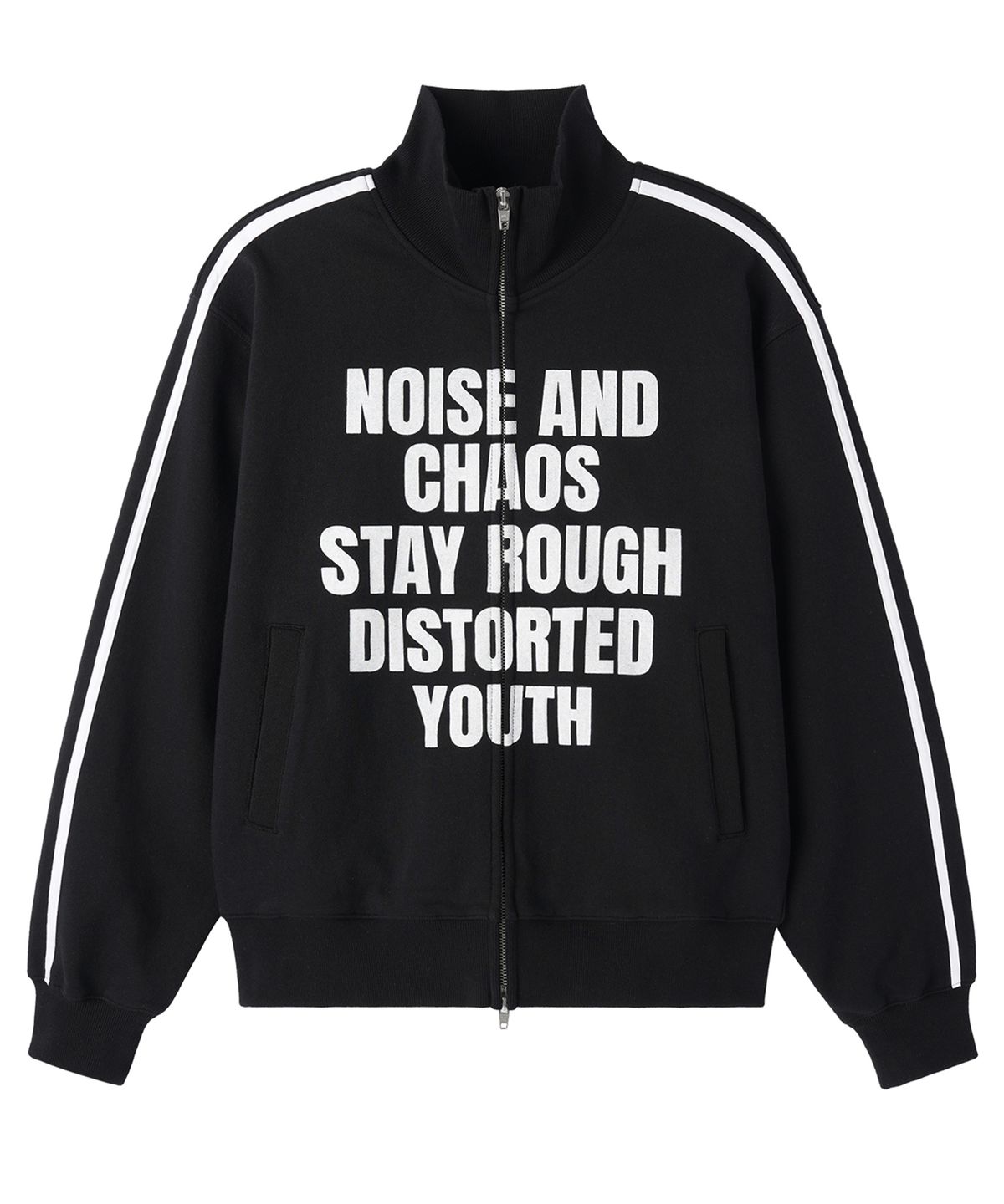오픈야드(오와이)(OPENYARD(OY)) NOISE CHAOS TRACK JACKET - BLACK