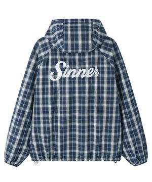 PLAID SINNER JACKET - BLUE