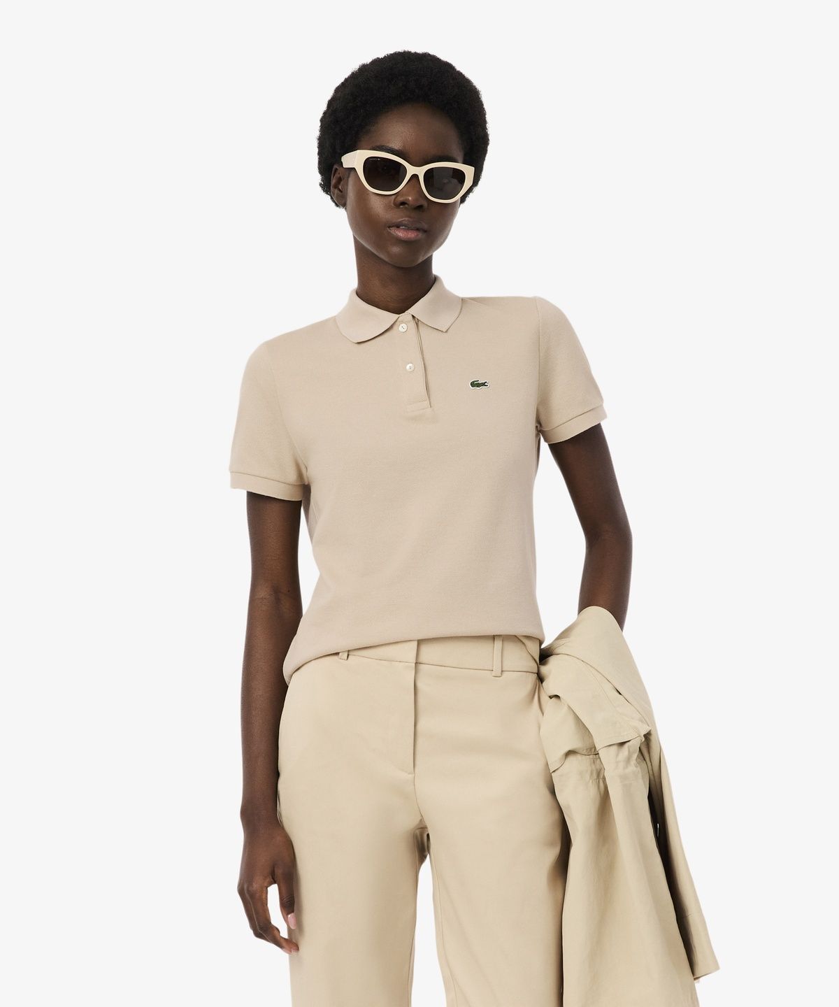 라코스테(LACOSTE) 여성 베이직 레귤러핏 폴로 셔츠 PF7839-56G X6F