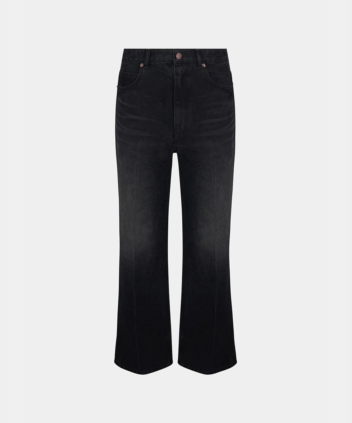 노이스(NOICE) W TIMELESS WASHED FLARED JEANS - BLACK