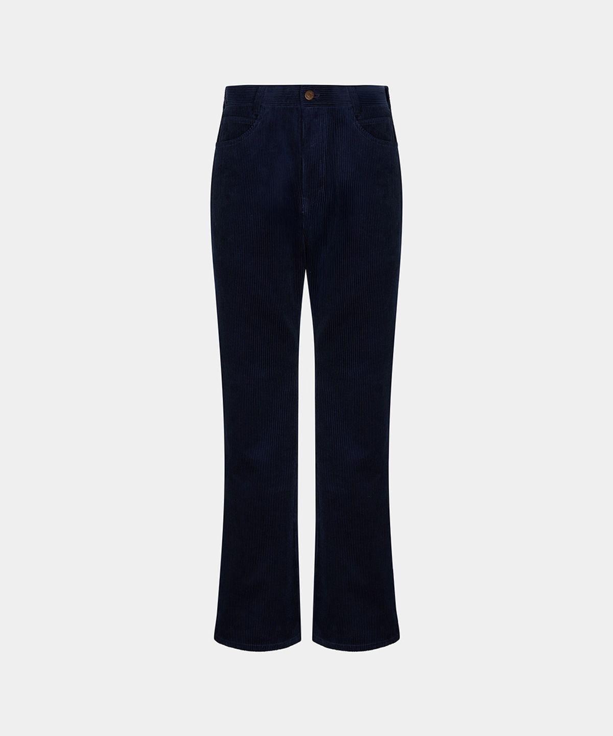 노이스(NOICE) W CORDUROY FLARED PANTS - NAVY