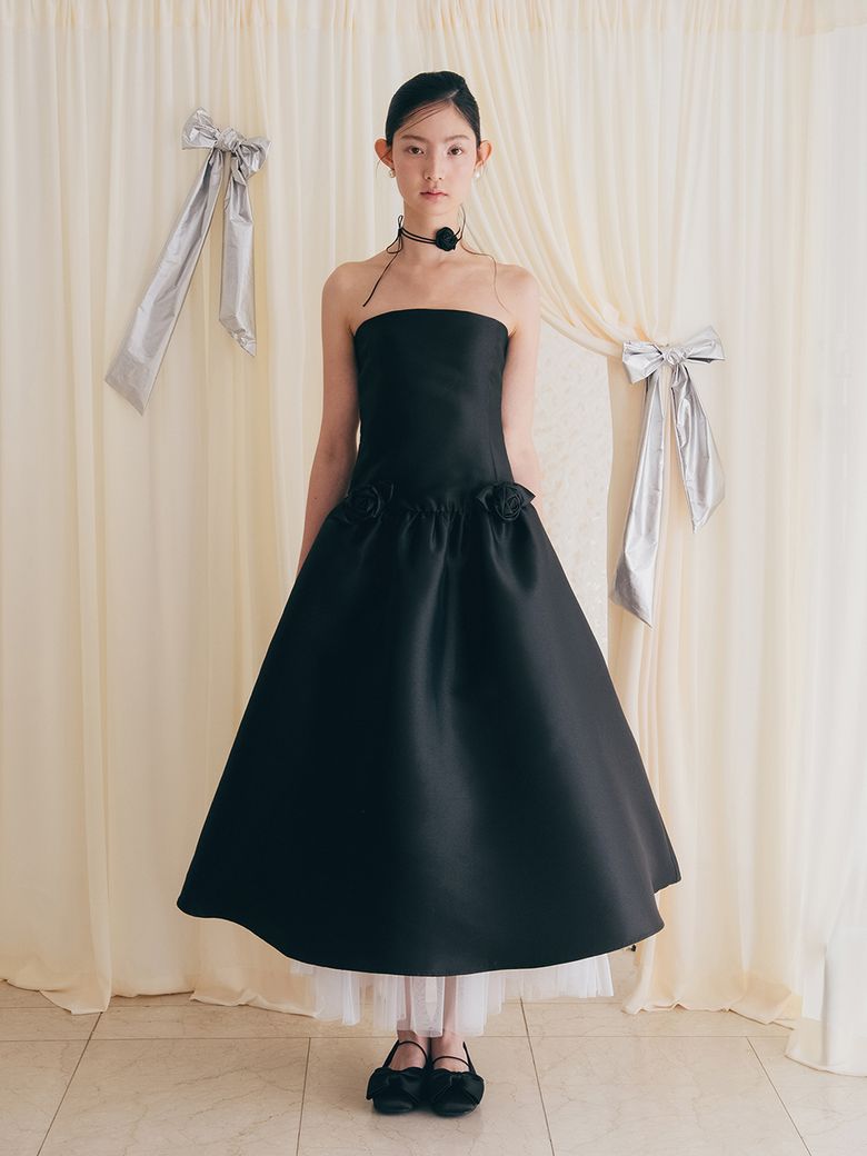 브라이덜 로즈 가든 드레스_블랙