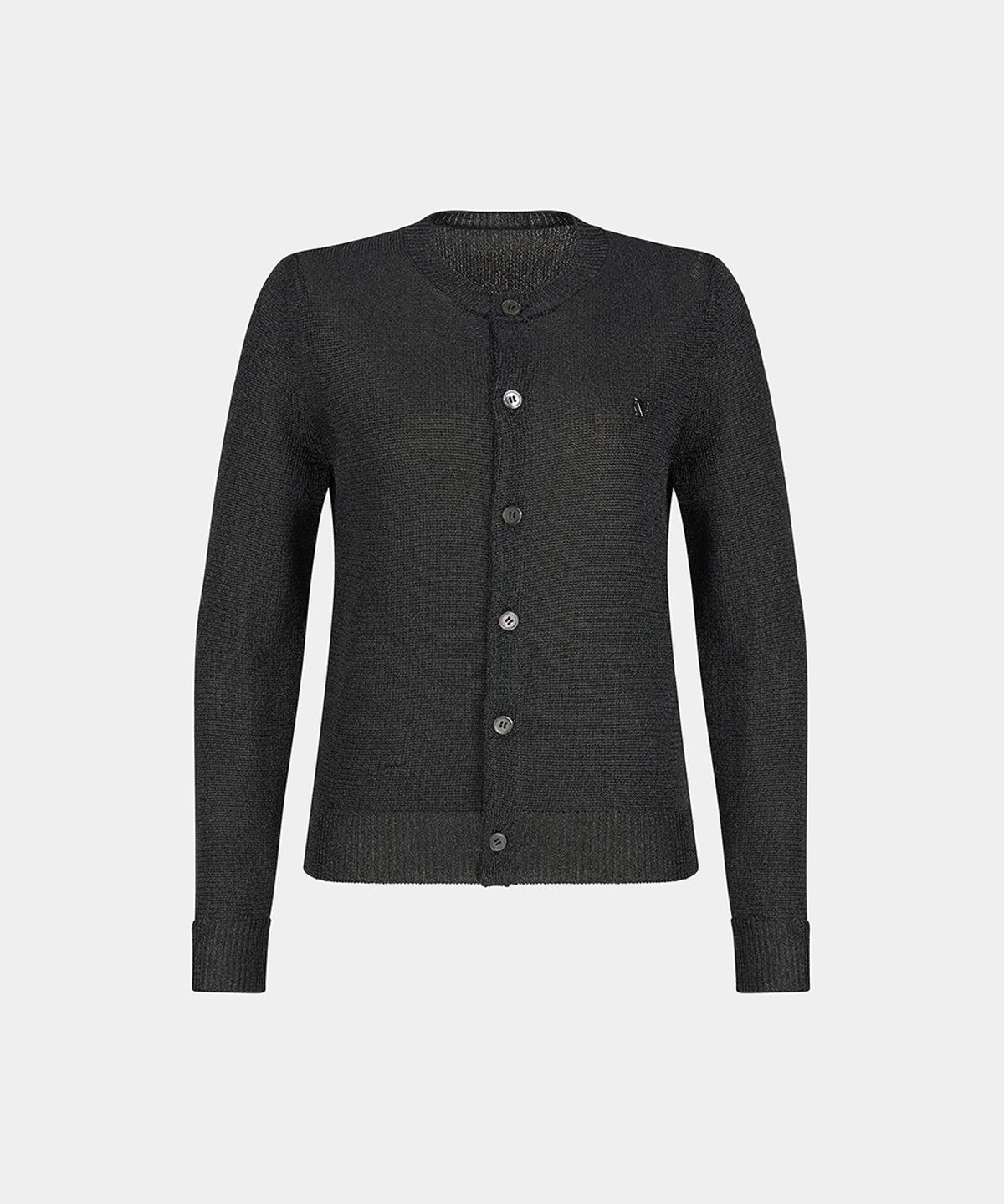 노이스(NOICE) W GLITTER KNIT CARDIGAN - DARK GRAY