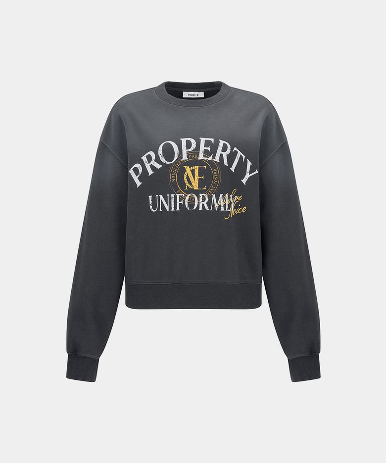 W PROPERTY EMBLEM SWEATSHIRT - DARK GRAY