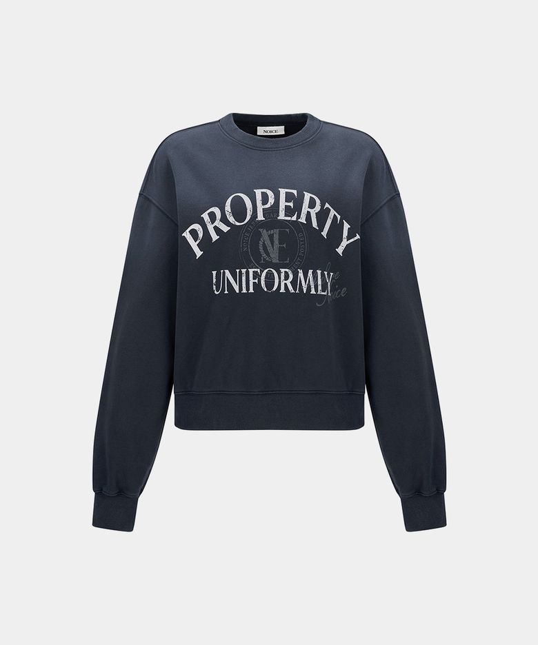 W PROPERTY EMBLEM SWEATSHIRT - BLUE