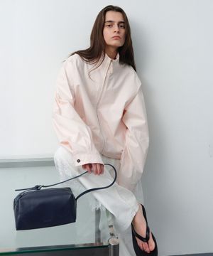 Ground Raglan Zip-up Jumper - Blush Pink