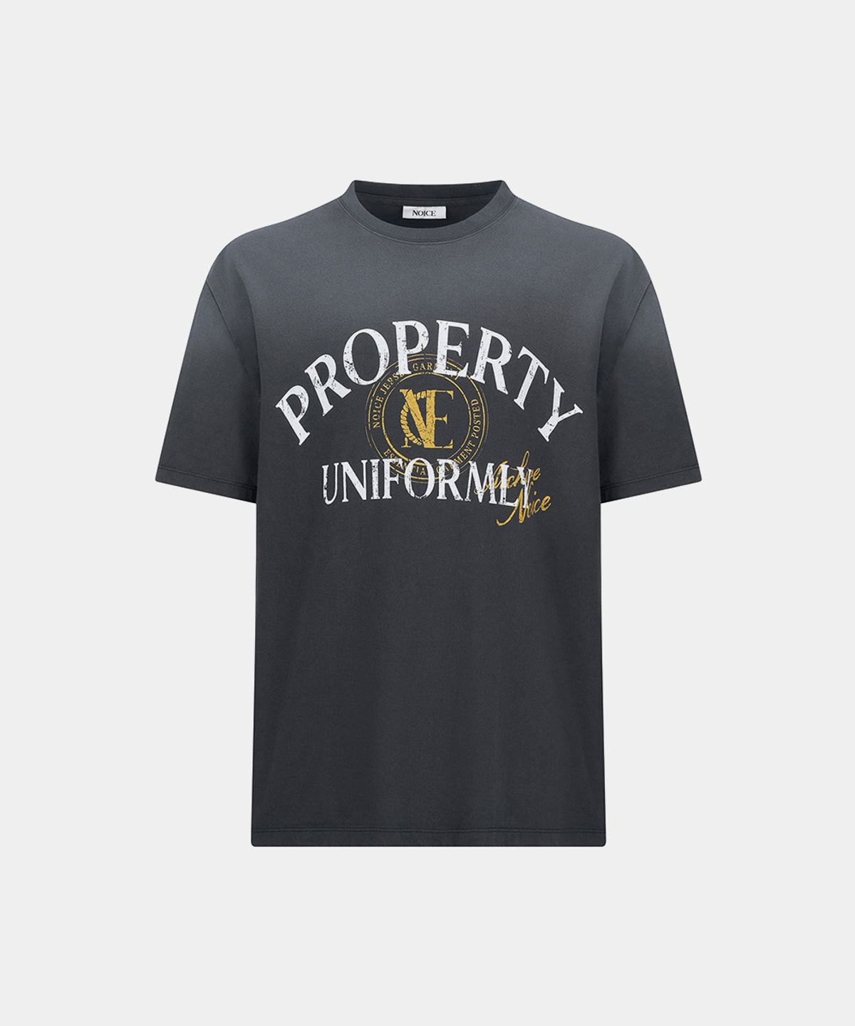 노이스(NOICE) W PROPERTY EMBLEM T-SHIRT - DARK GRAY