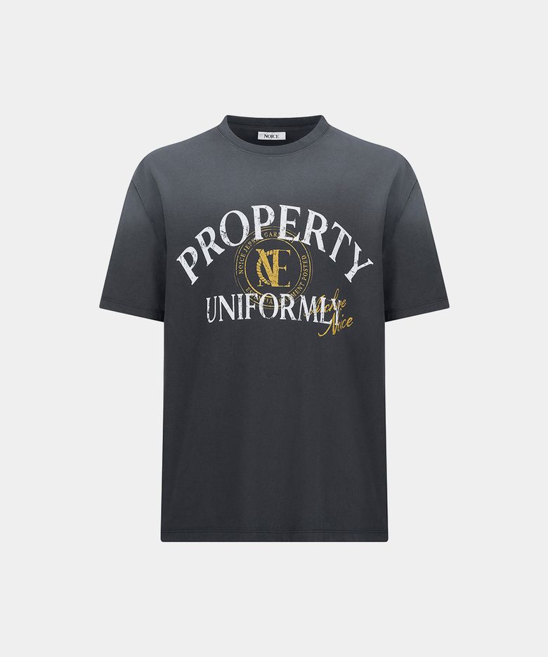 W PROPERTY EMBLEM T-SHIRT - DARK GRAY