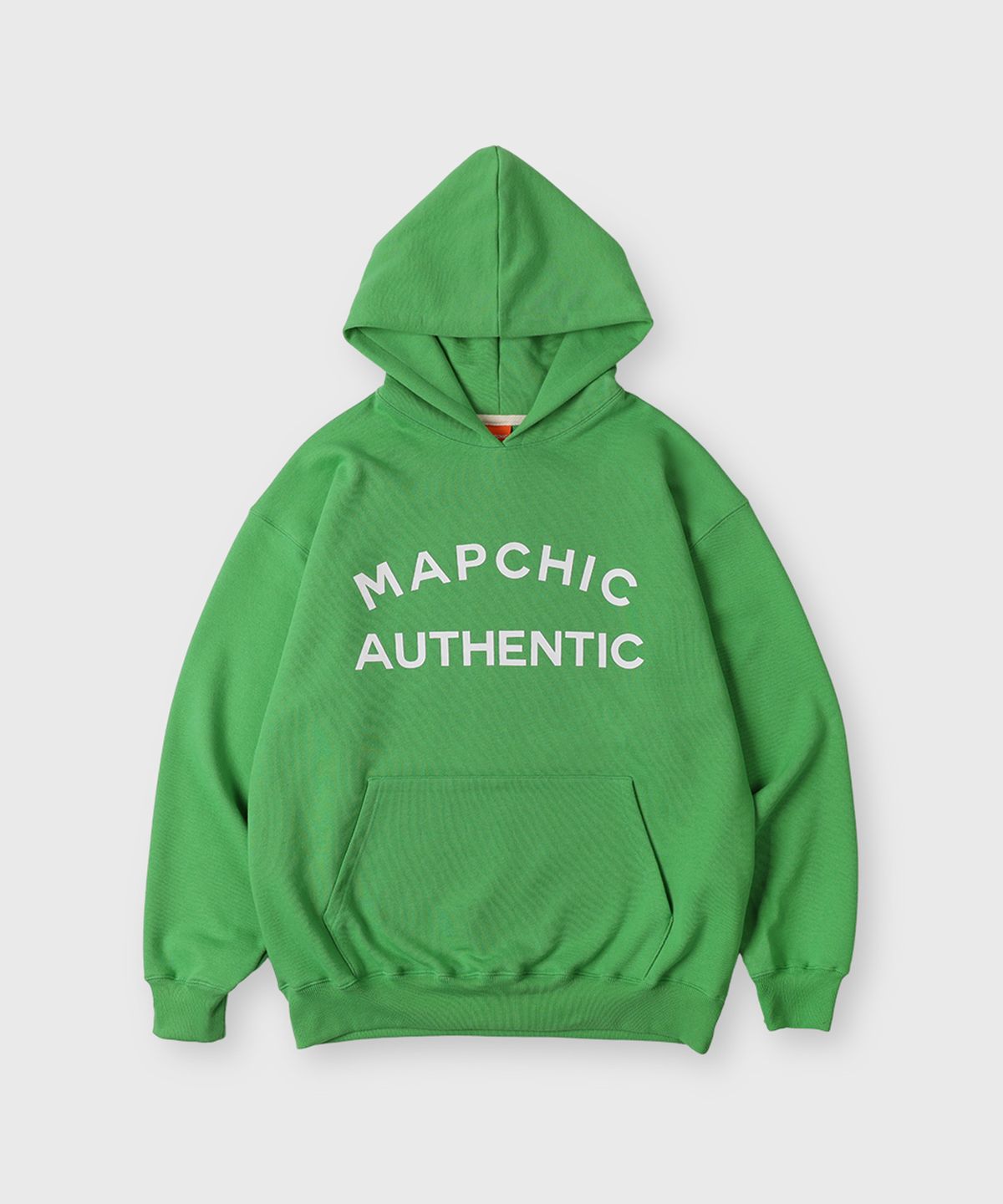 맵시크(MAPCHIC) 베이직 로고 후디_그린