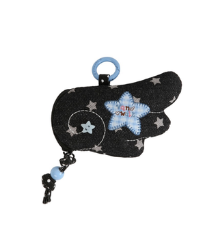 천사 날개 키링 [스타 블랙]