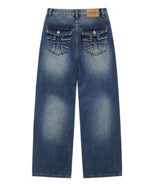 eg pk denim pants (blue)