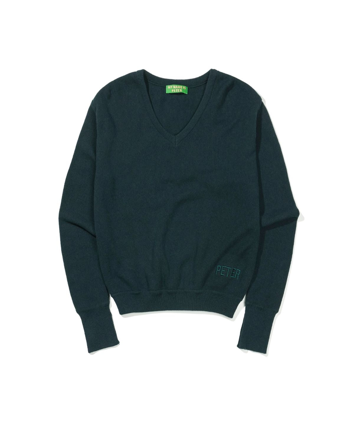 마이네임이즈피터(MYNAMEISPETER) (W) PETER V-NECK KNIT - GREEN