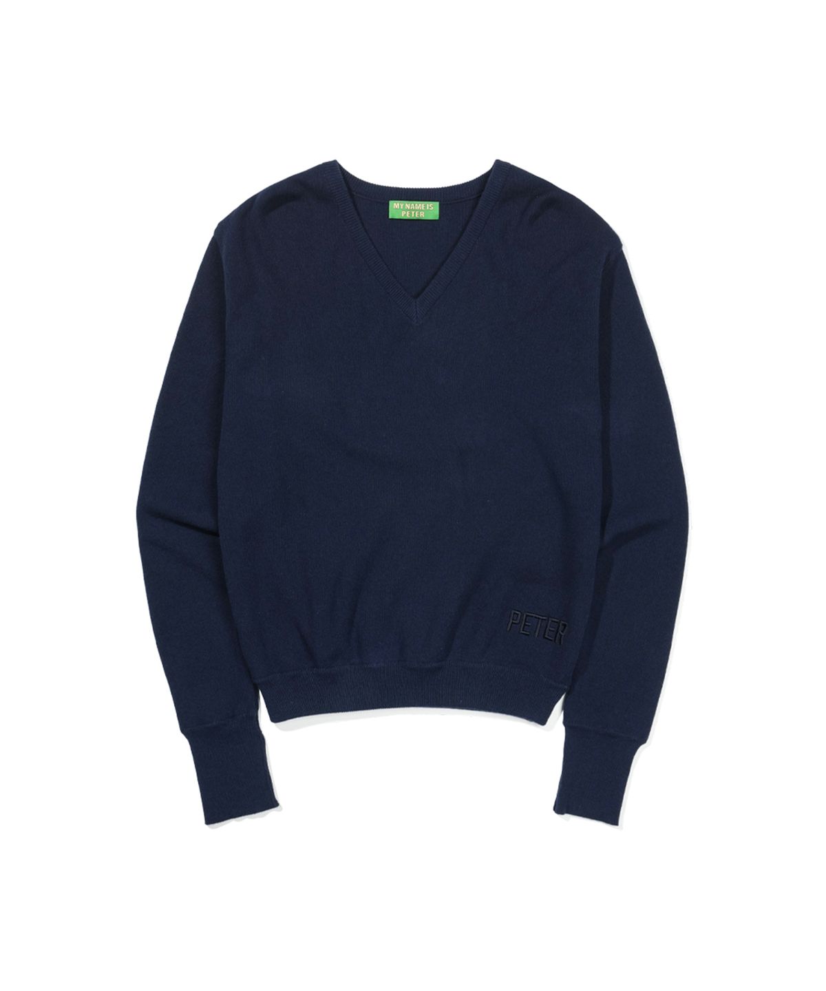 마이네임이즈피터(MYNAMEISPETER) (W) PETER V-NECK KNIT - NAVY