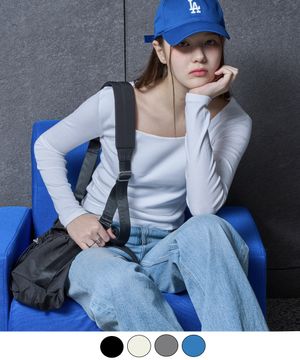 모달 프리미엄 베이직 라운드넥 무지 긴팔티 이너 [4colors] 612