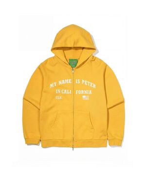 (W) IN CALIFORNIA ZIP HOODIE - MUSTARD