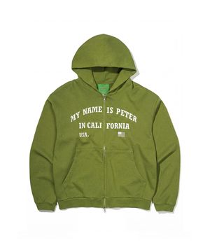 IN CALIFORNIA ZIP HOODIE - OLIVE