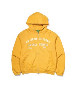 IN CALIFORNIA ZIP HOODIE - MUSTARD