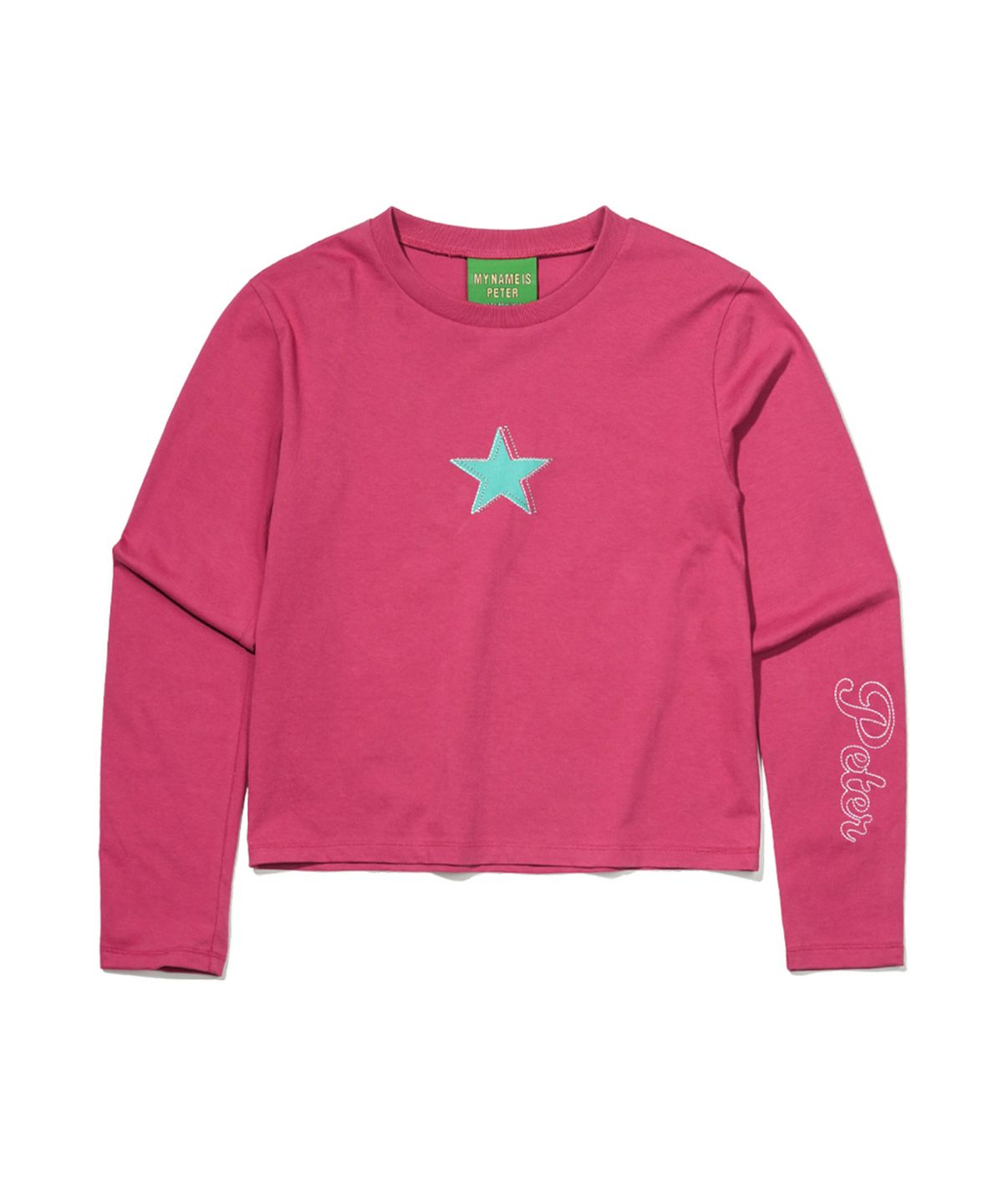 마이네임이즈피터(MYNAMEISPETER) (W) STAR LONG SLEEVE T-SHIRT - DUSTY MAGENTA