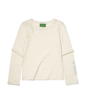 (W) PETER LONG SLEEVE T-SHIRT - IVORY