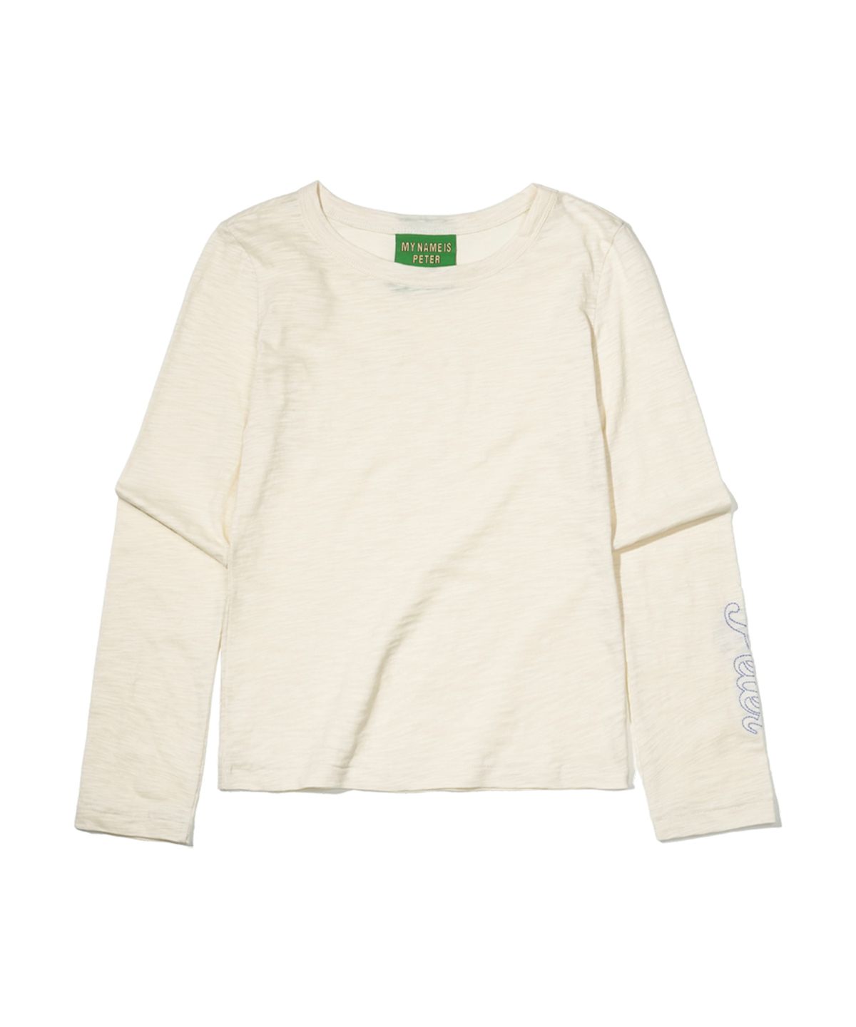 마이네임이즈피터(MYNAMEISPETER) (W) PETER LONG SLEEVE T-SHIRT - IVORY