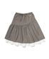 (W) PETER LAYERED SKIRT - GRAY