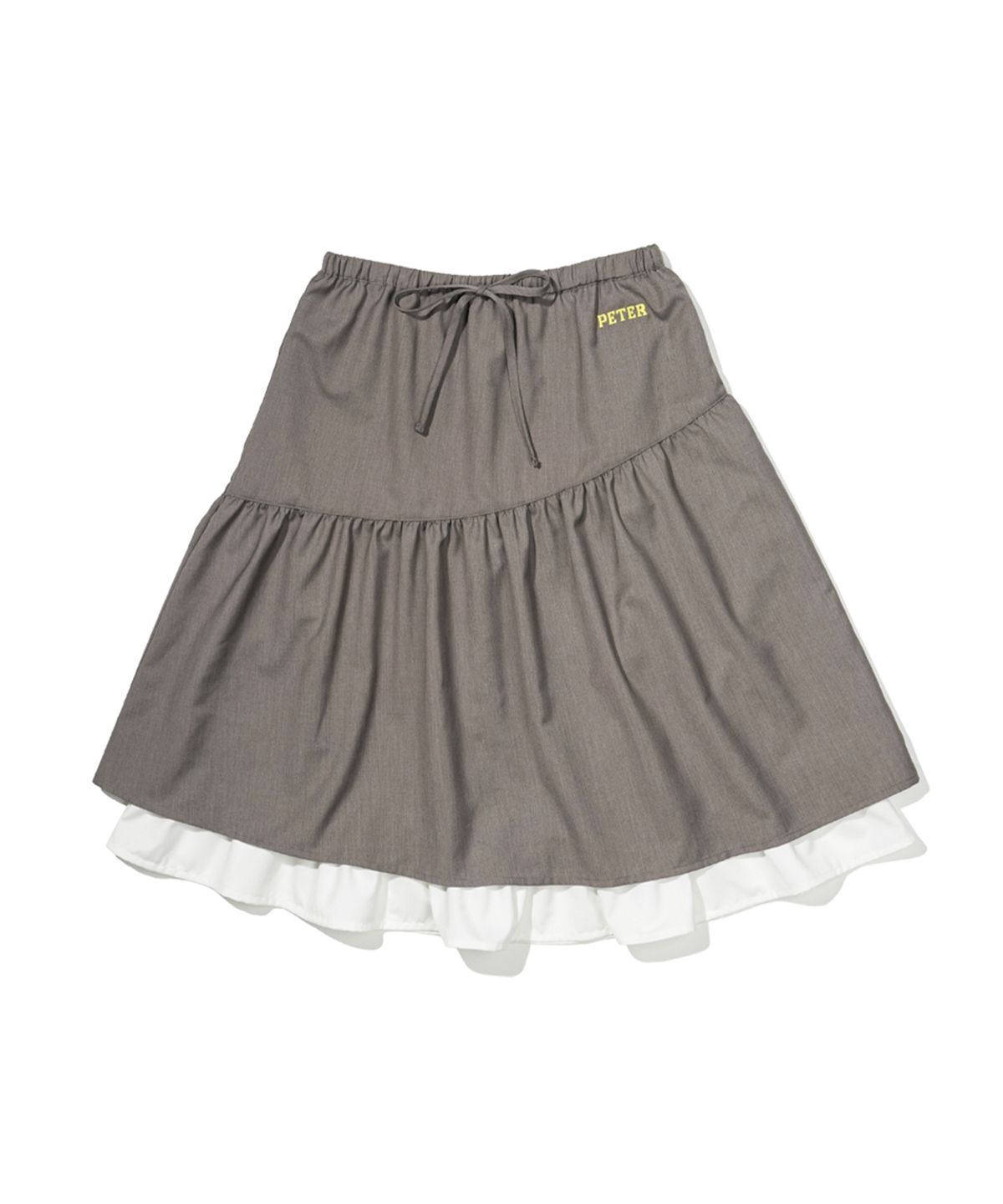마이네임이즈피터(MYNAMEISPETER) (W) PETER LAYERED SKIRT - GRAY