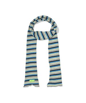 PETERS LAYERED KNIT SCARF - GRAY