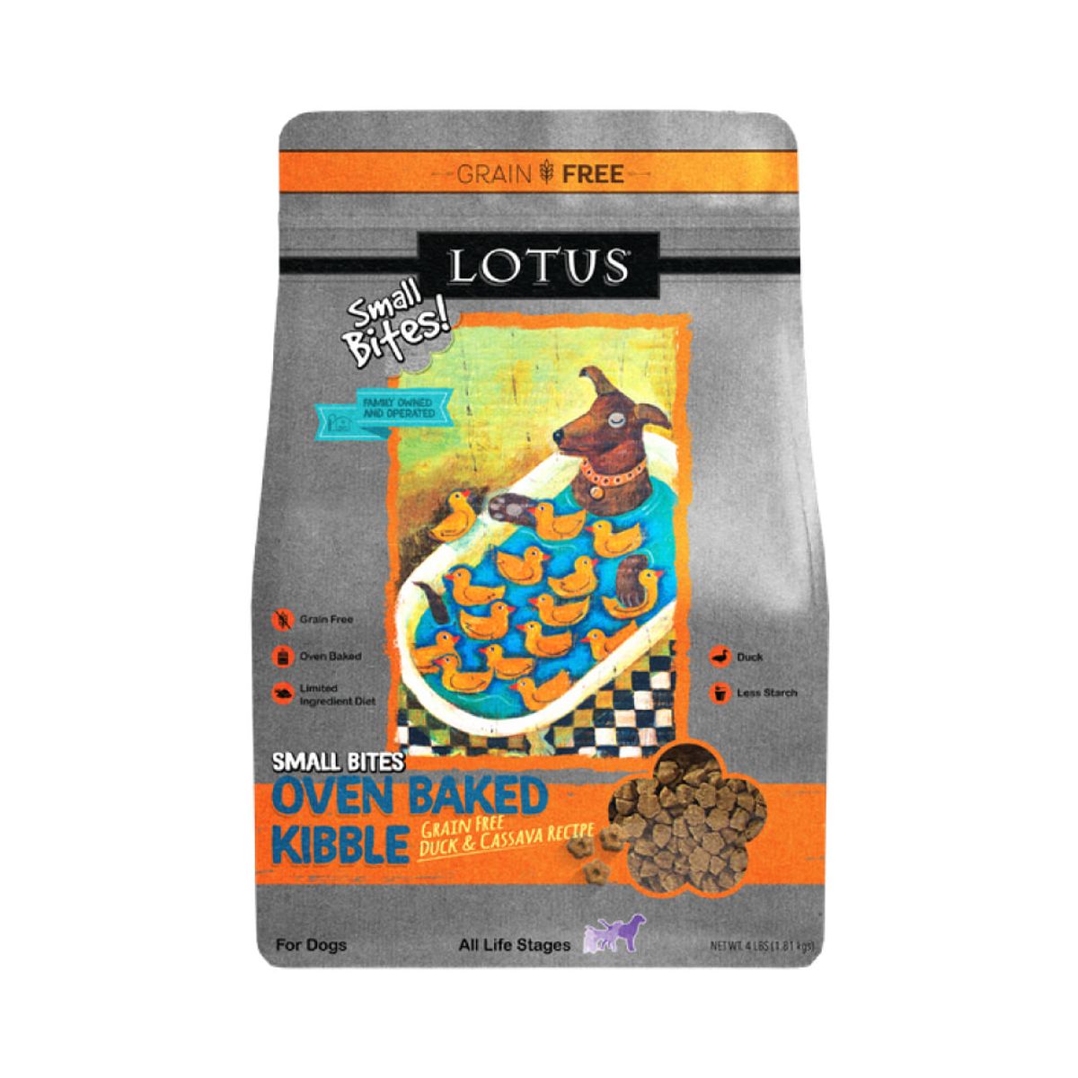 애니포트(ANYPORT) 로투스 오븐베이크 도그 그레인프리 오리앤카사바 LID 1.81kg