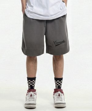 피그먼트 밑단 절개 버뮤다 팬츠 그레이