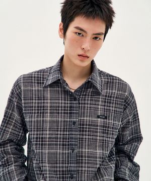 Tatan Urban Check Shirt - Black