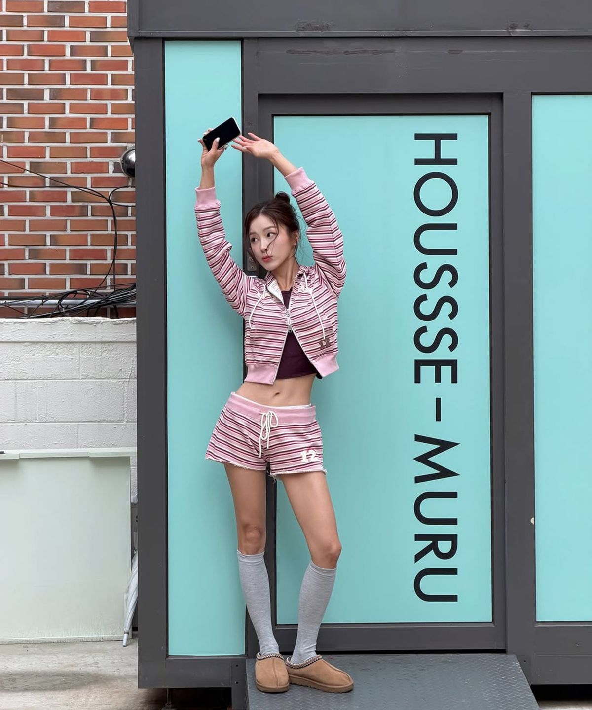 에즈이프 캘리(ASIF CALIE) CALIE BABE STRIPE SHORTS PINK