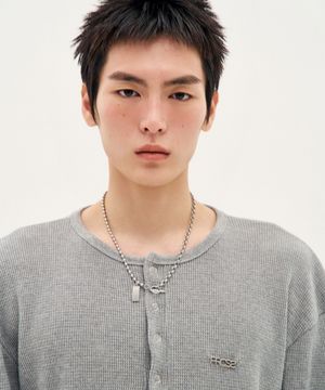 Fine Jersey Henley - Grey