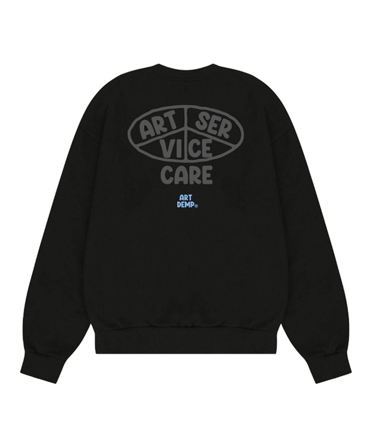 아트뎀프(ARTDEMP) 아트템프 기모 맨투맨 ART SERVICE CARE  SWEATSHIRTS (BLACK)